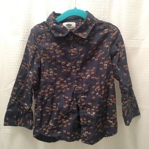Old Navy moose pattern button down